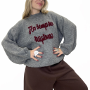 maglione con ricamo ho sempre ragione